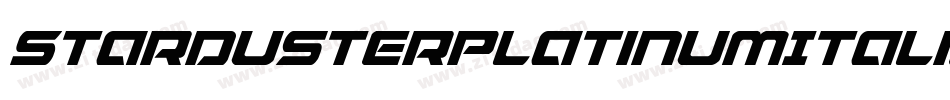 StardusterPlatinumItalic-VaKZ字体转换