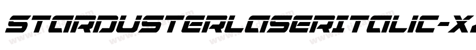 StardusterLaserItalic-xzXr字体转换