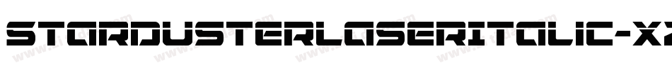 StardusterLaserItalic-xzXr字体转换