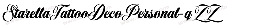 StarellaTattooDecoPersonal-qZZ4x字体转换