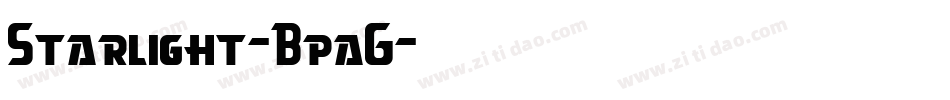 Starlight-BpaG字体转换