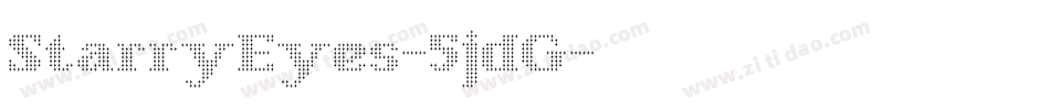 StarryEyes-5jdG字体转换