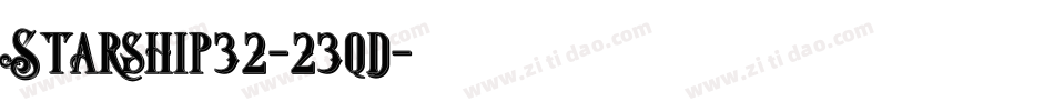 Starship32-23qd字体转换