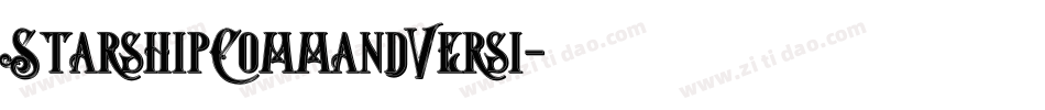 StarshipCommandVersi字体转换