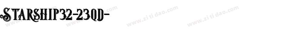 Starship32-23qd字体转换