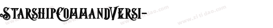 StarshipCommandVersi字体转换