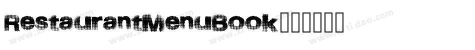 RestaurantMenuBook字体转换