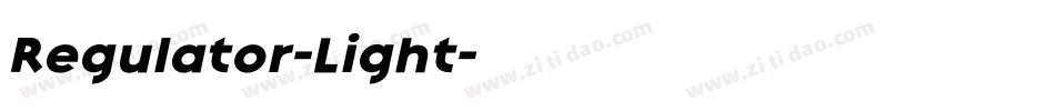 Regulator-Light字体转换 Regulator-Light字体转换