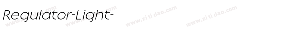 Regulator-Light字体转换 Regulator-Light字体转换
