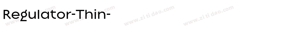 Regulator-Thin字体转换