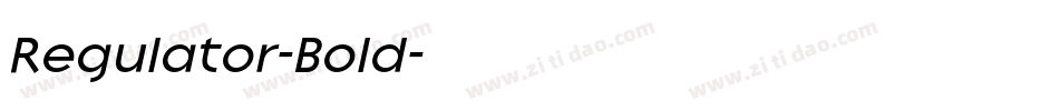 Regulator-Bold字体转换 Regulator-Bold字体转换
