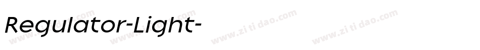 Regulator-Light字体转换 Regulator-Light字体转换