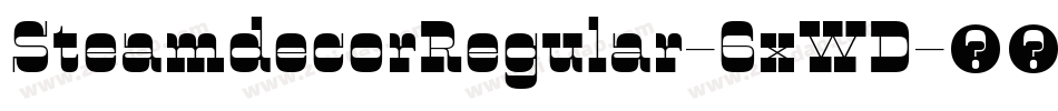 SteamdecorRegular-6xWD字体转换