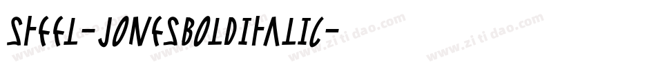 Steel-JonesBoldItalic字体转换