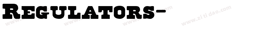 Regulators字体转换