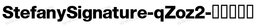 StefanySignature-qZoz2字体转换