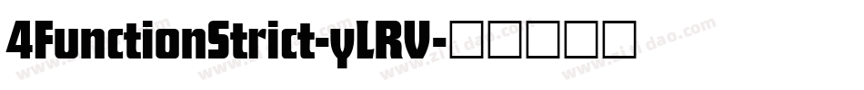 4FunctionStrict-yLRV字体转换