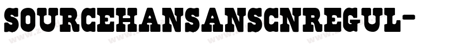 sourcehansanscnregul字体转换