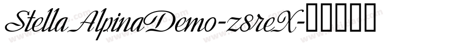 StellaAlpinaDemo-z8reX字体转换