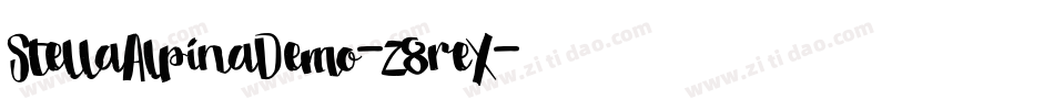 StellaAlpinaDemo-z8reX字体转换