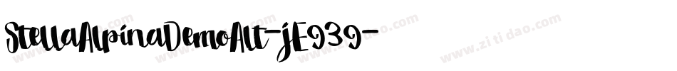 StellaAlpinaDemoAlt-jE939字体转换