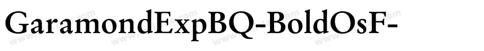 GaramondExpBQ-BoldOsF字体转换