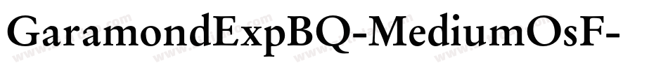 GaramondExpBQ-MediumOsF字体转换