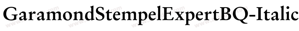 GaramondStempelExpertBQ-ItalicOsF字体转换