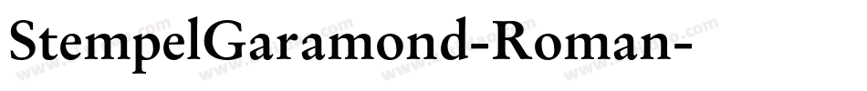 StempelGaramond-Roman字体转换