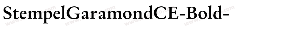 StempelGaramondCE-Bold字体转换