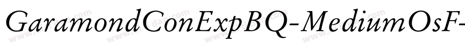 GaramondConExpBQ-MediumOsF字体转换