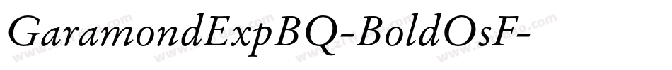 GaramondExpBQ-BoldOsF字体转换
