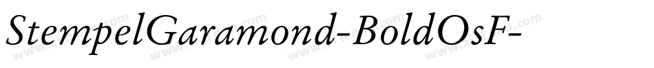 StempelGaramond-BoldOsF字体转换