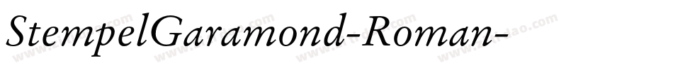 StempelGaramond-Roman字体转换