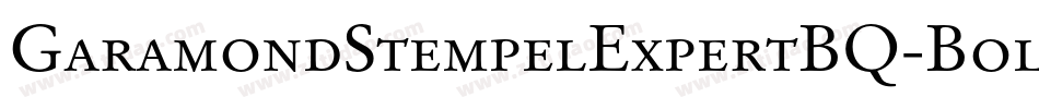 GaramondStempelExpertBQ-BoldOsF字体转换