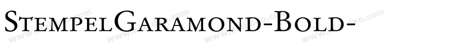 StempelGaramond-Bold字体转换