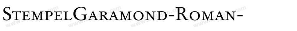 StempelGaramond-Roman字体转换