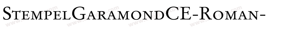 StempelGaramondCE-Roman字体转换