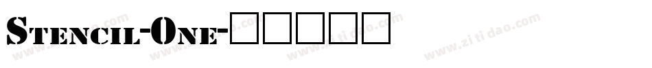 Stencil-One字体转换