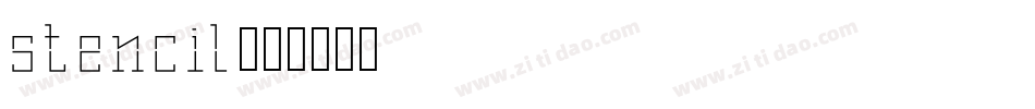 stencil字体转换