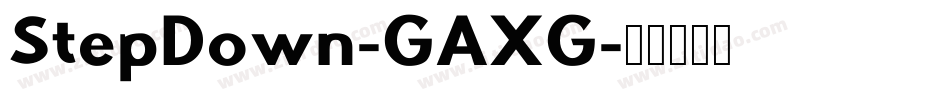 StepDown-GAXG字体转换