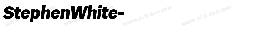 StephenWhite字体转换