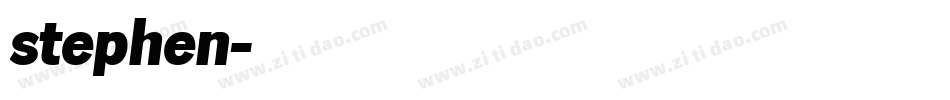 stephen字体转换
