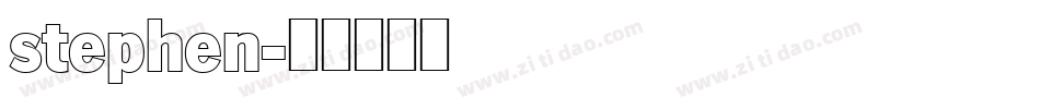 stephen字体转换