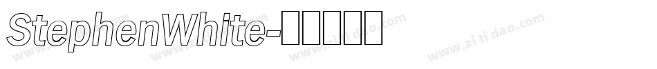 StephenWhite字体转换