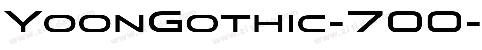 YoonGothic-700-Semibold字体转换