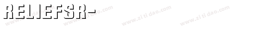 RELIEFSR字体转换