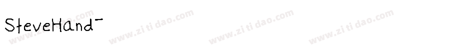 SteveHand字体转换