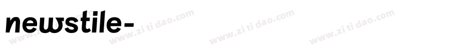 newstile字体转换