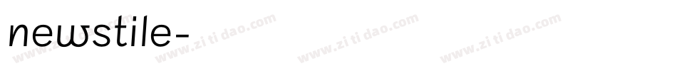 newstile字体转换